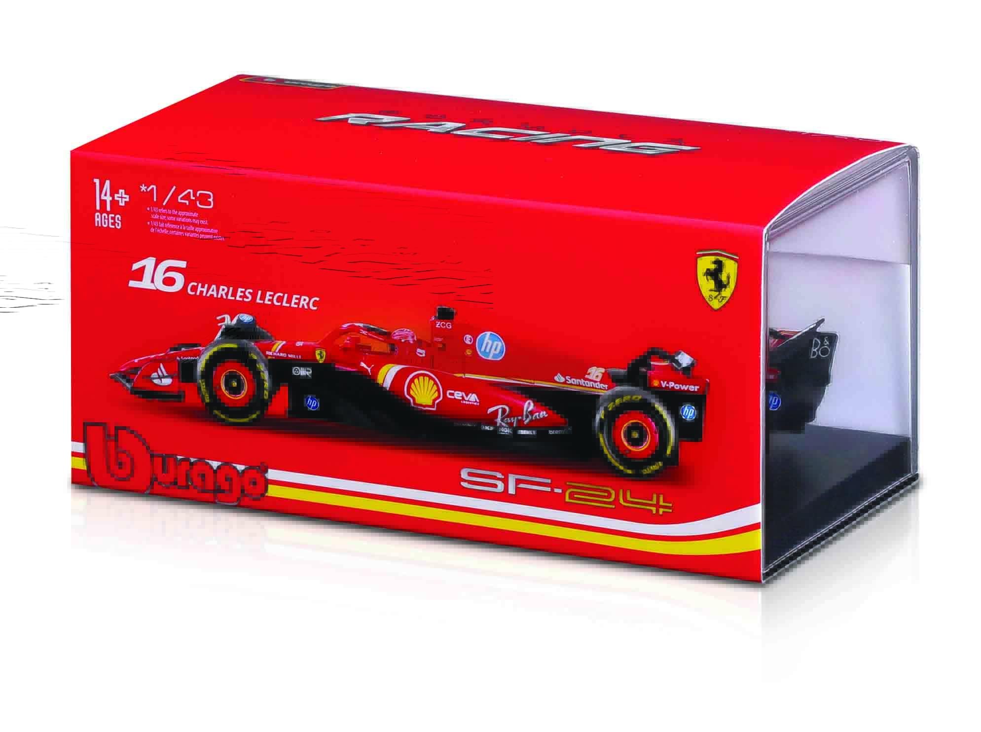1:43 Ferrari SF-24 (2024) c/ acrilico 